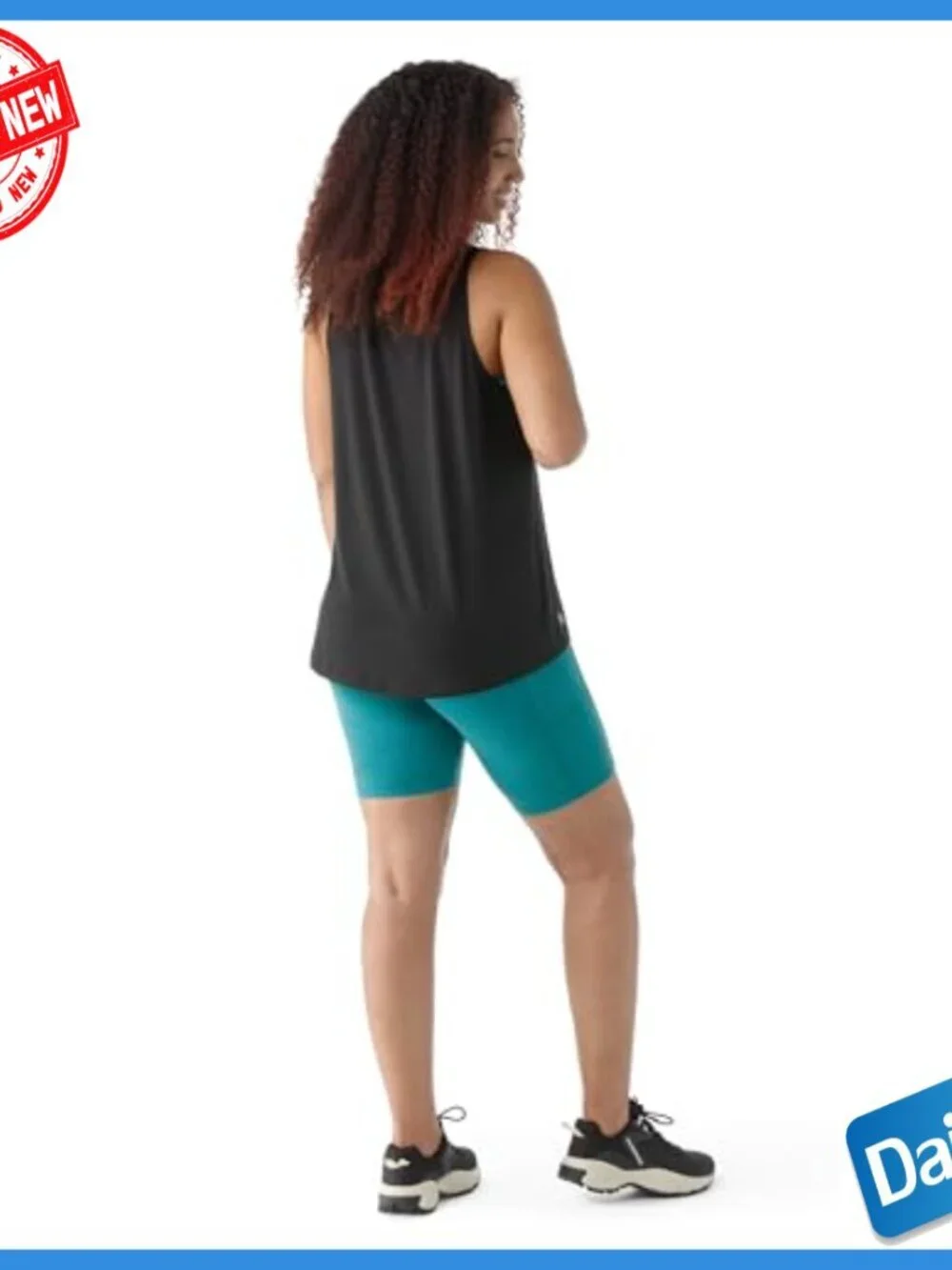 Relaxed Fit High Neck Tank Top for Workouts, Merino Wool Blend